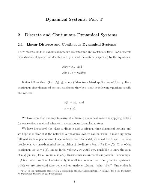 Discrete and Continuous Dynamical Systems the reason that journal