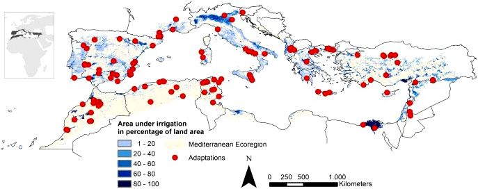 New methodology for adapting Mediterranean basins towards the demands of global warming for analysing impacts