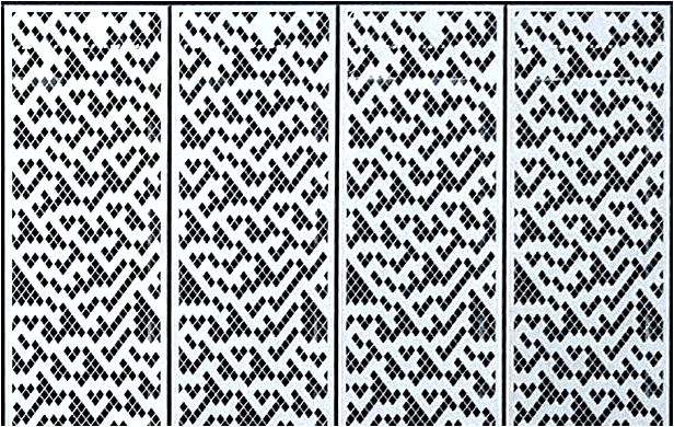 Enlarged pattern
